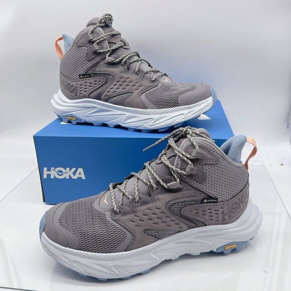 Hoka One One Anacapa 2 Mid GTX Hiking Shoe Boots Astral/ Illusion Womens US 10.5 - Picture 1 of 12